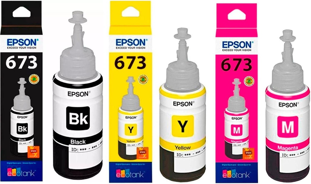Epson Kit of 6 Inks T673 for L800 L805 L810 L850 L1800