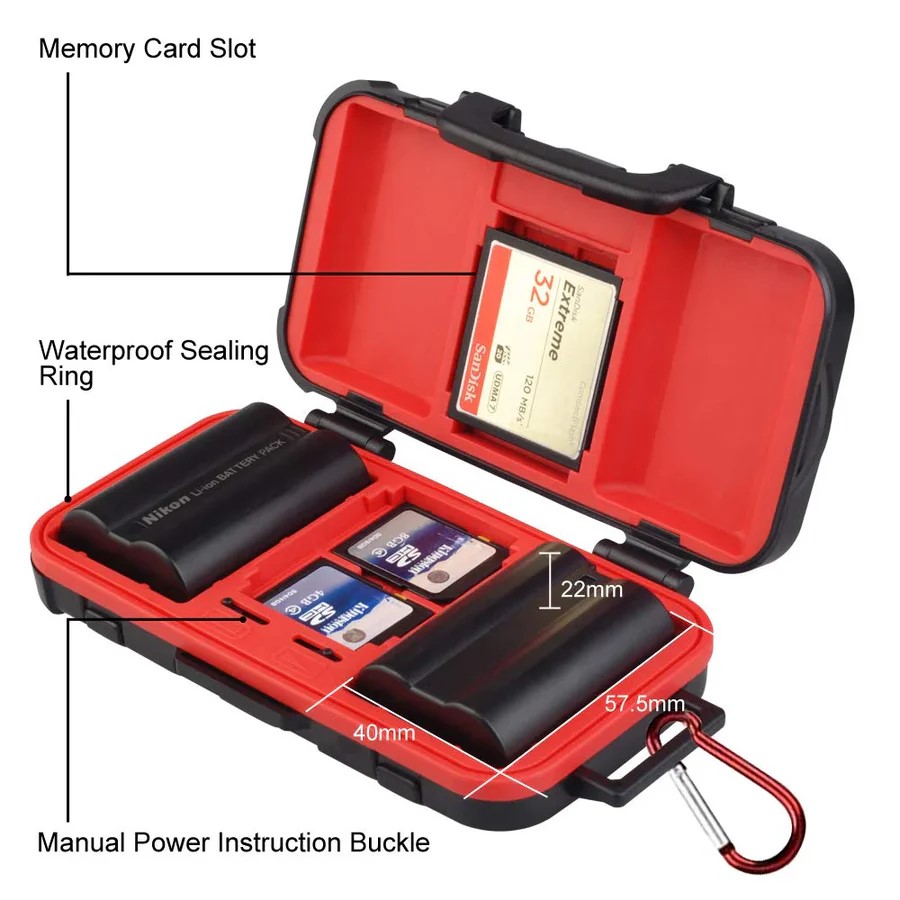 LENSGO D950 CAMERA BATTERY &amp; MEMORY CARD CASE