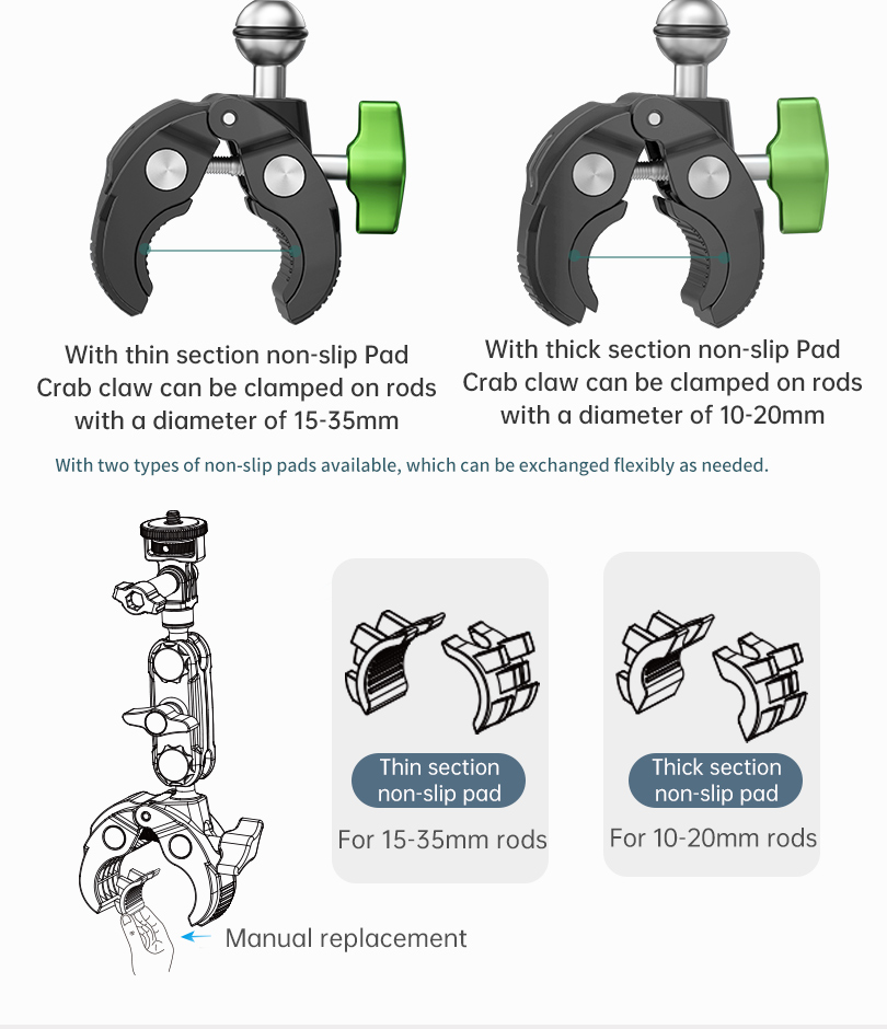 LANPARTE UBA-GP SCUCTION CUP BRACKET FOR ACTION CAMERA &amp; PHONE