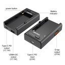 ZGCINE NP-F01 Battery Charger Adapter