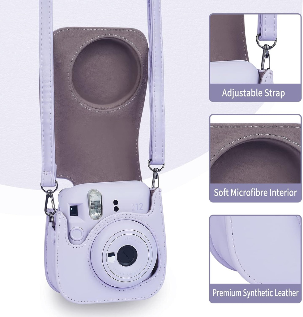 FUJI INSTAX MINI 12 CAMERA CASE - LILAC PURPLE