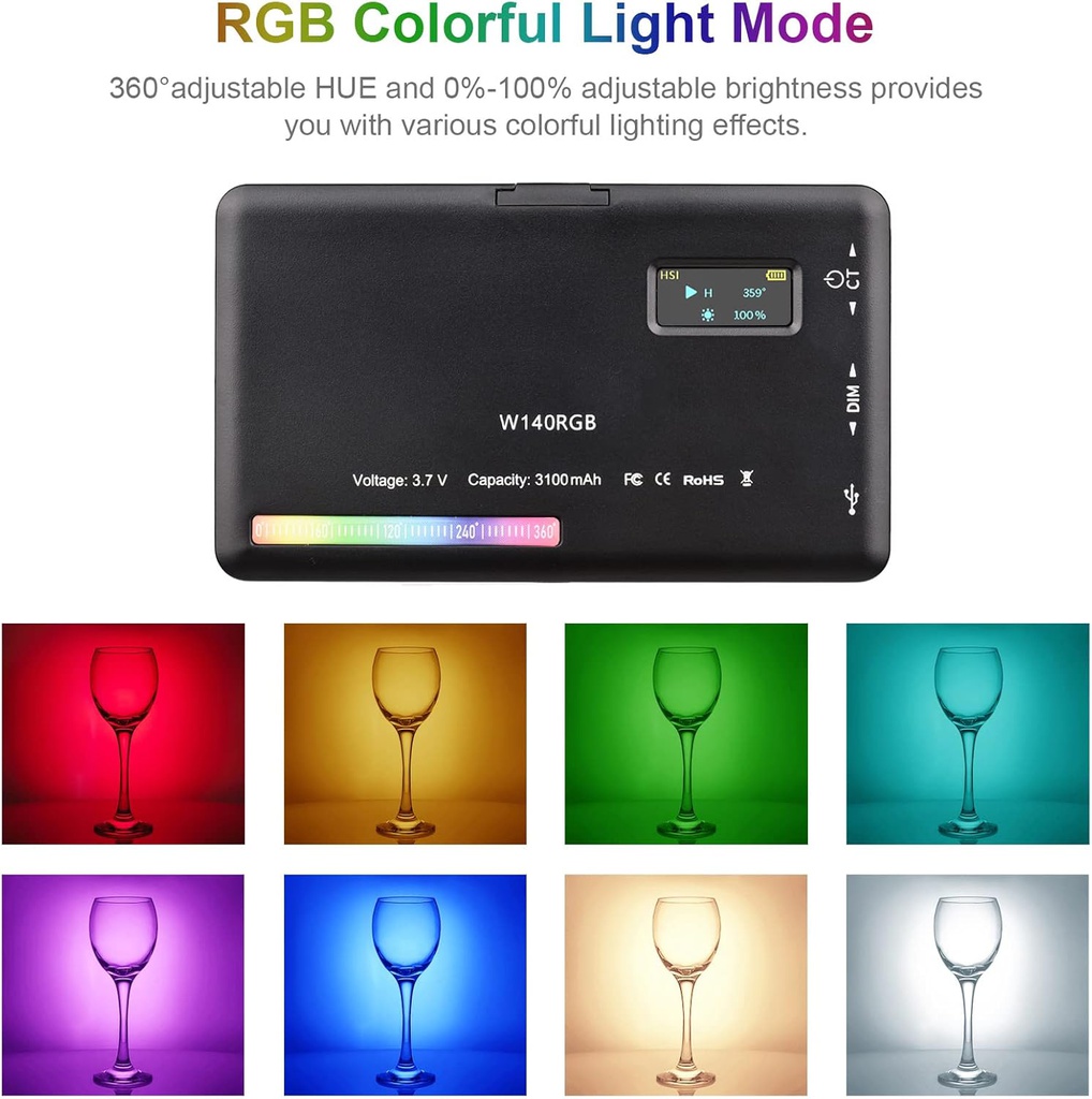 W140 RGB VIDEO SMARTPHONE LED LIGHT