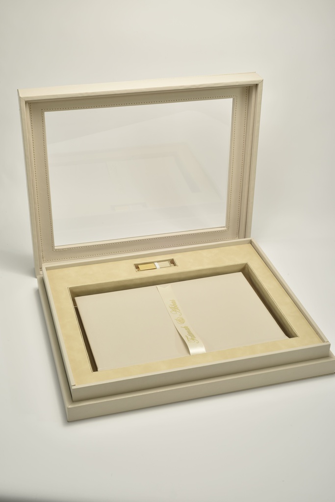 ACRYLIC ALBUM BOX - BEIGE