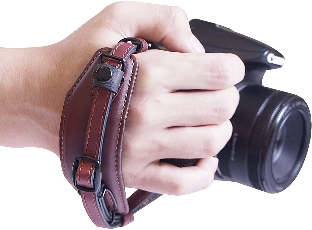 LYNCA E6 Adjustable Camera Hand Grip Strap with Quick Release Plate