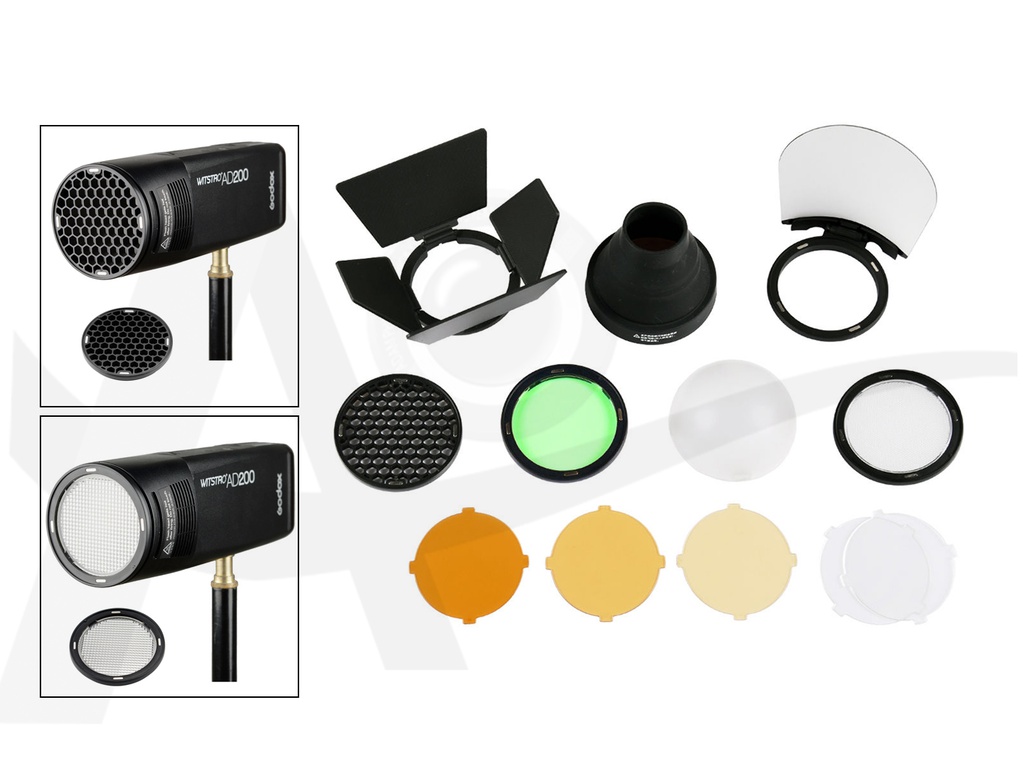 Godox AK-R1 Accessory Kit for H200R/AD 200/V1 Round Flash Head