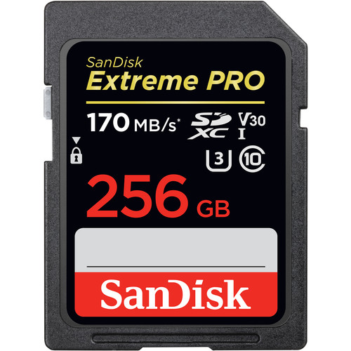 Sandisk 256GB Extreme Pro SDXC UHS-I Card