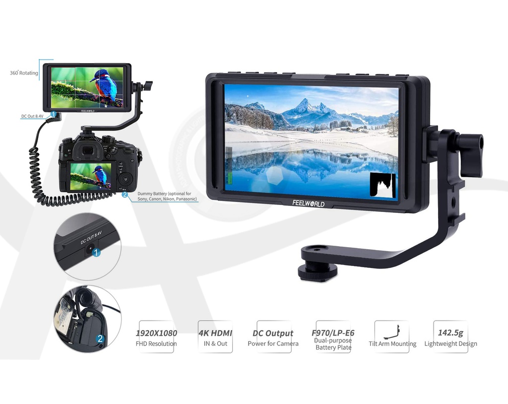 FEELWORLD F54K 5&quot; CAMERA MONITOR