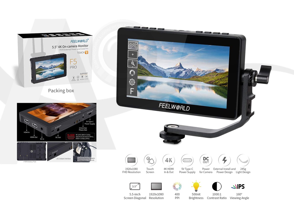 FEELWORLD F5 PRO 5.5&quot; CAMERA MONITOR