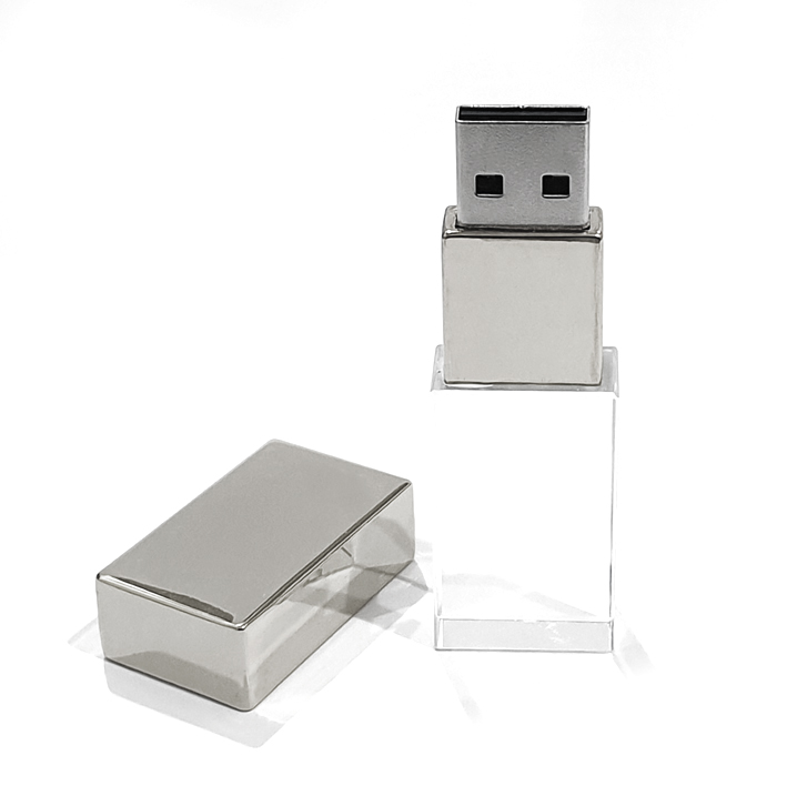 SILVER CRYSTAL FLASH DRIVE 64GB