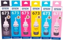 Epson Kit of 6 Inks T673 for L800 L805 L810 L850 L1800