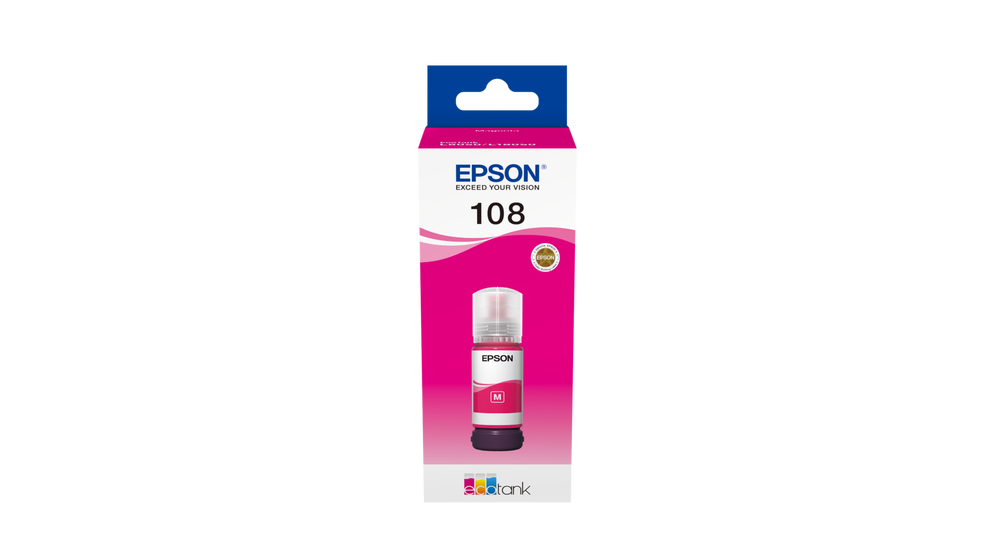 EPSON 108 ECO TANK MAGENTA INK BOTTLE 70ML