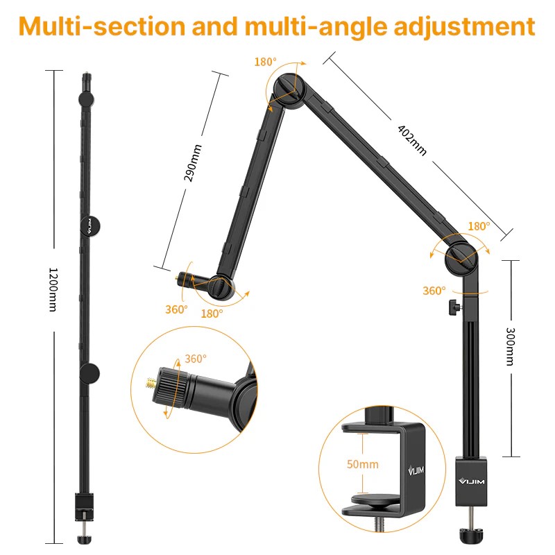 Ulanzi VIJIM LS24 Multi function desk setup Boom Arm