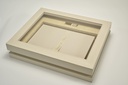 A4 TOP ACRYLIC WINDOW ALBUM BOX - BEIGE