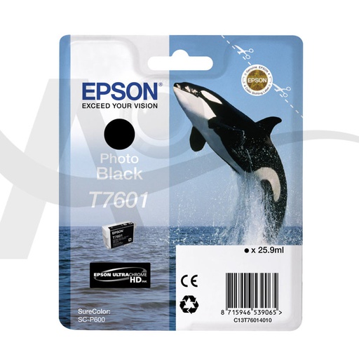 EPSON P600 PHOTO BLACK T7601 INK