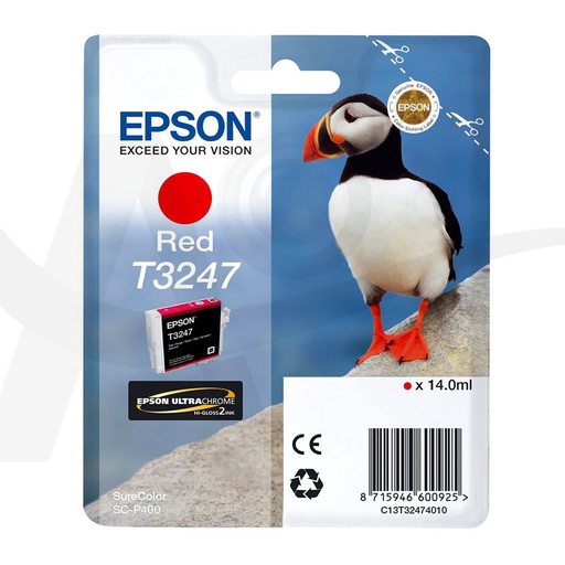 EPSON P400 RED T3247 INK