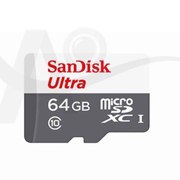 [031015] بطاقة تخزين حجم 64 جيجا بايت ألترا ميكرو SDXC UHS-I ( سانديسك ) 