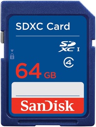 [031034] بطاقة تخزين حجم 64 جيجا بايت SDXC ( سانديسك ) 
