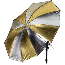 [039001] Silver and Gold Umbrella 