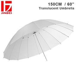 [039019] JINBEI 150cm Translucent RIB White Umbrella