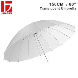 [039019] Jinbei 150cm Translucent White Umbrella