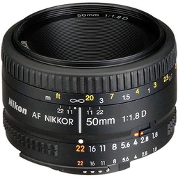 [043002] عدسة مقاس AF 50MM F/1.8D ( نيكون ) 