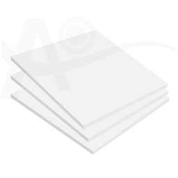 [029069] Solid Square PVC 0.6mm White (27*28cm)