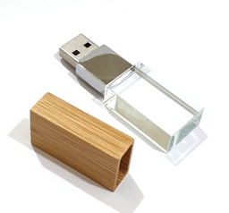 [031062] WOODEN DARK CRYSTAL FLASH DRIVE 64GB