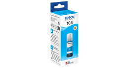 [000155] EPSON 108 ECO TANK CYAN INK BOTTLE 70ML