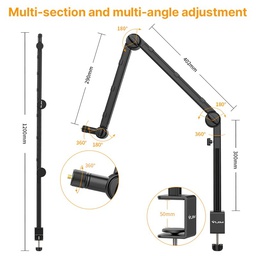 [111611] Ulanzi VIJIM LS24 Multi function desk setup Boom Arm